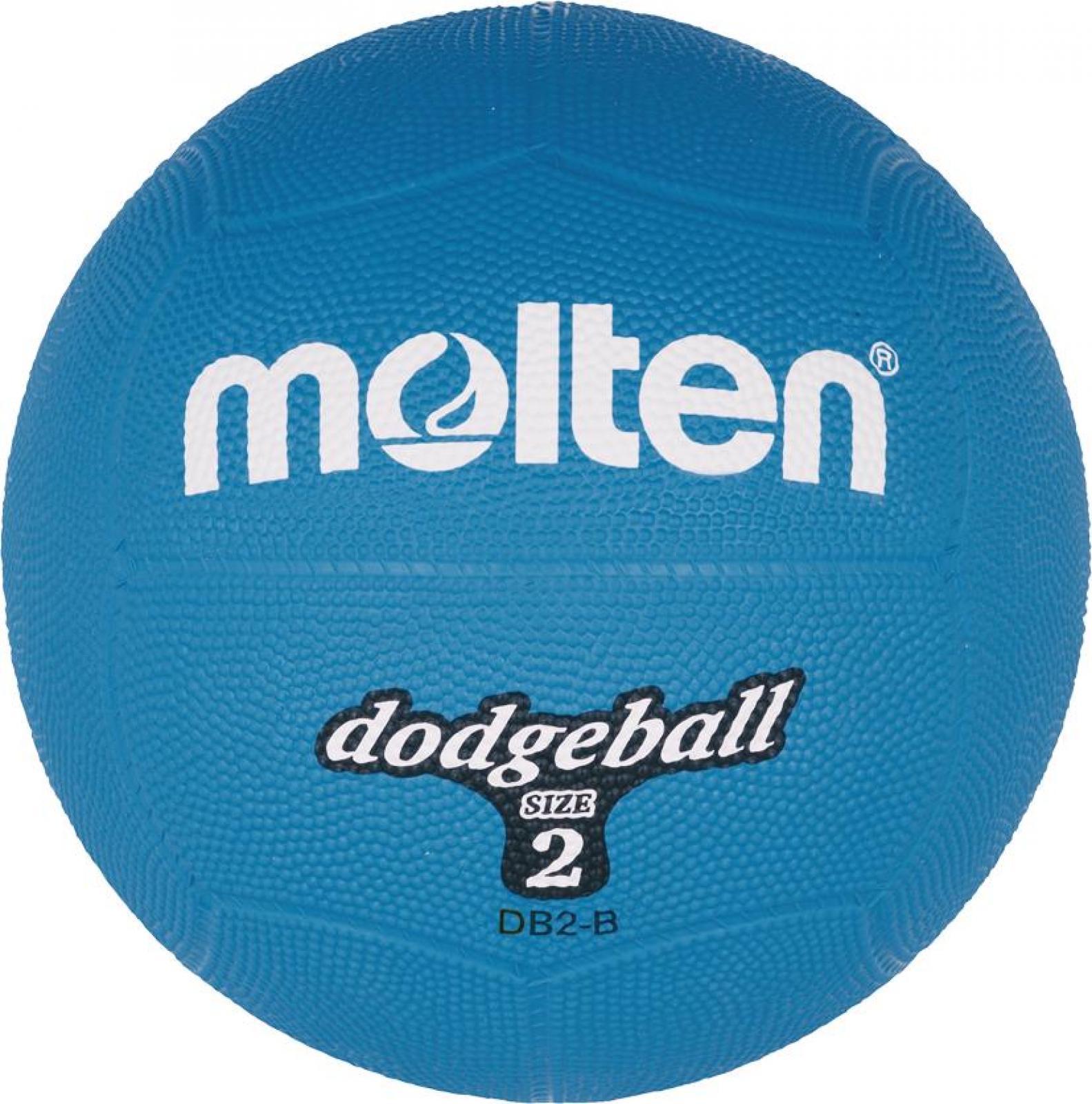 Blauer Dodgeball von Molten mit der Größe 2, ideal für Freizeitsport und Schulspiele
