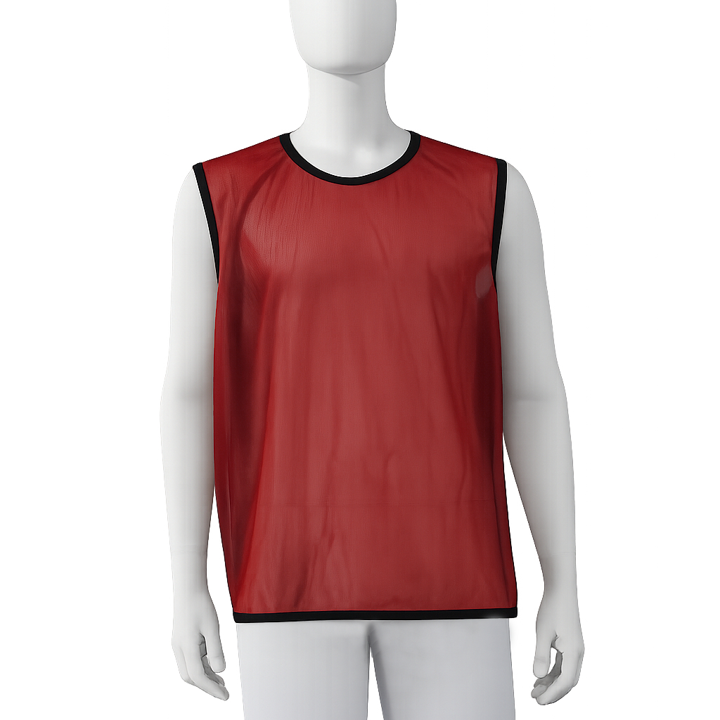 Maillot d'entraînement rouge sans manches