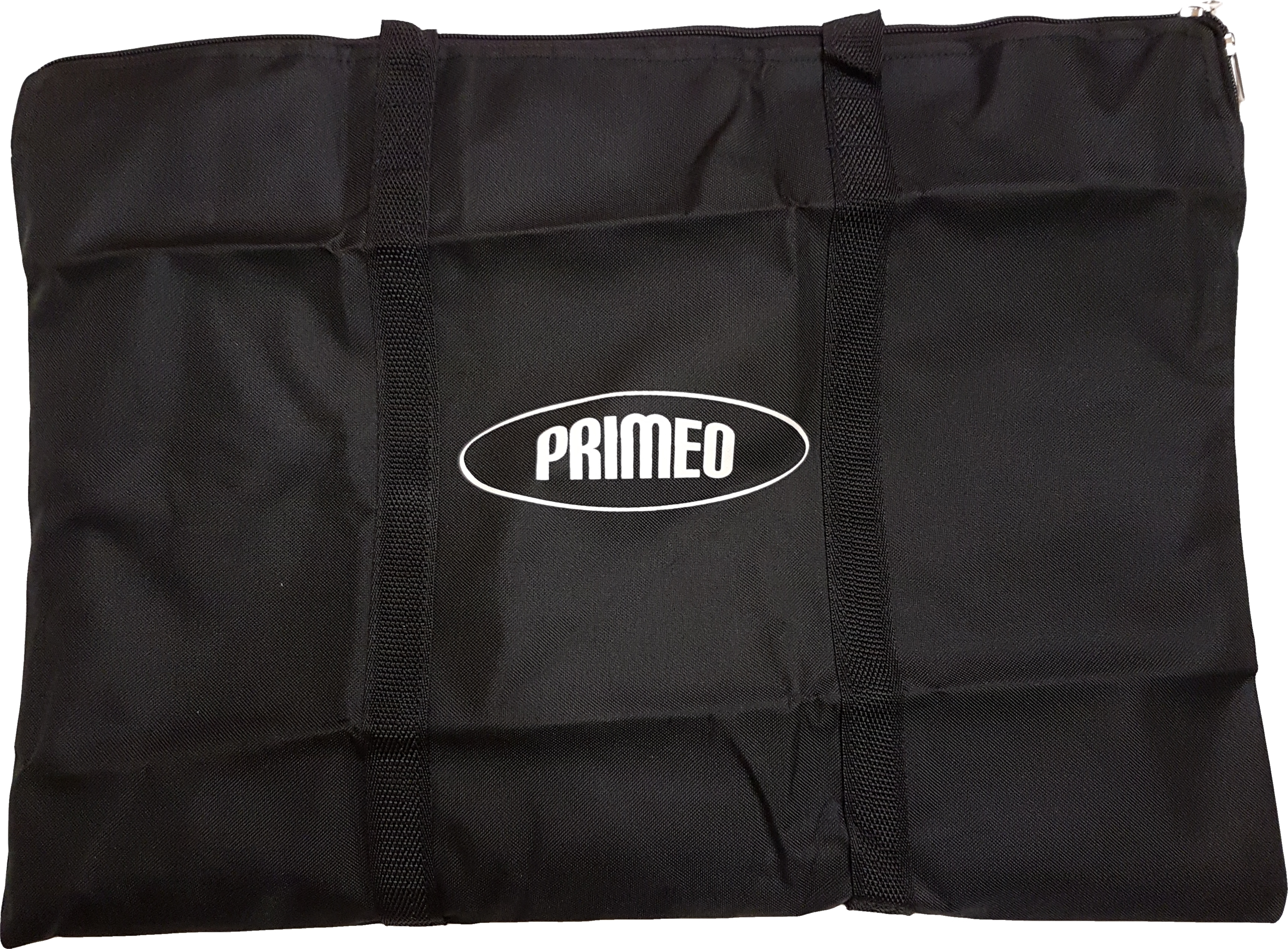 Sac cabas noir avec l'inscription 'Primeo' au centre
