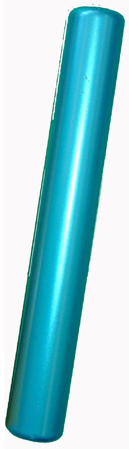 Rouleau cylindrique en aluminium bleu
