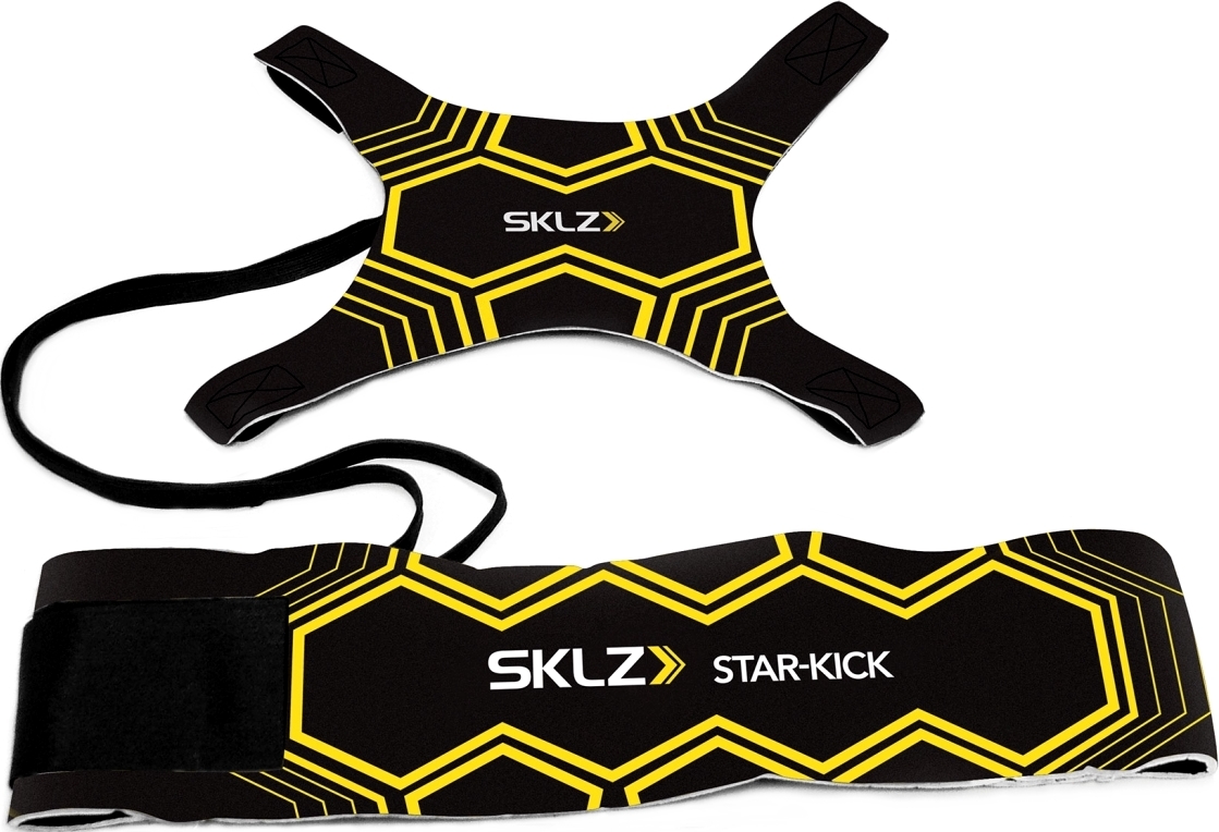 SKLZ Star-Kick Trainingshilfe für Fußball, bestehend aus elastischem Band und Halterung