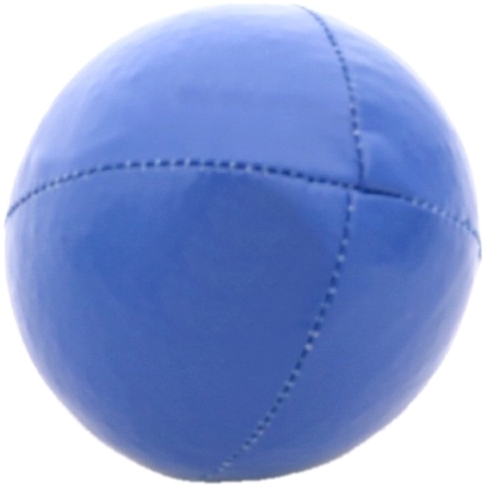 Softball bleu cousu main en cuir synthétique