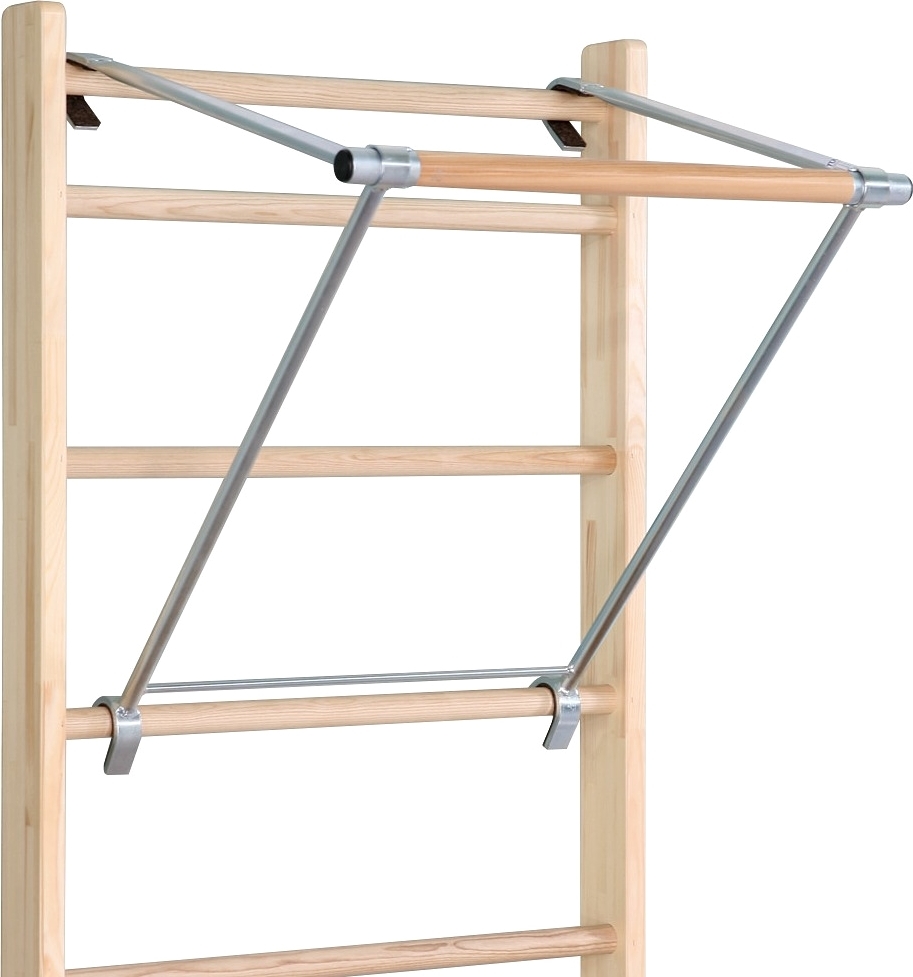 Espalier en bois avec entretoises métalliques, idéal pour le fitness et la musculation à domicile