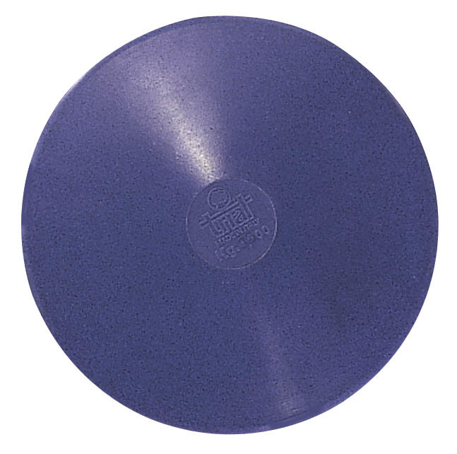 Blauer, runder Gymnastikball ideal für Balance- und Fitnessübungen zu Hause oder im Fitnessstudio.